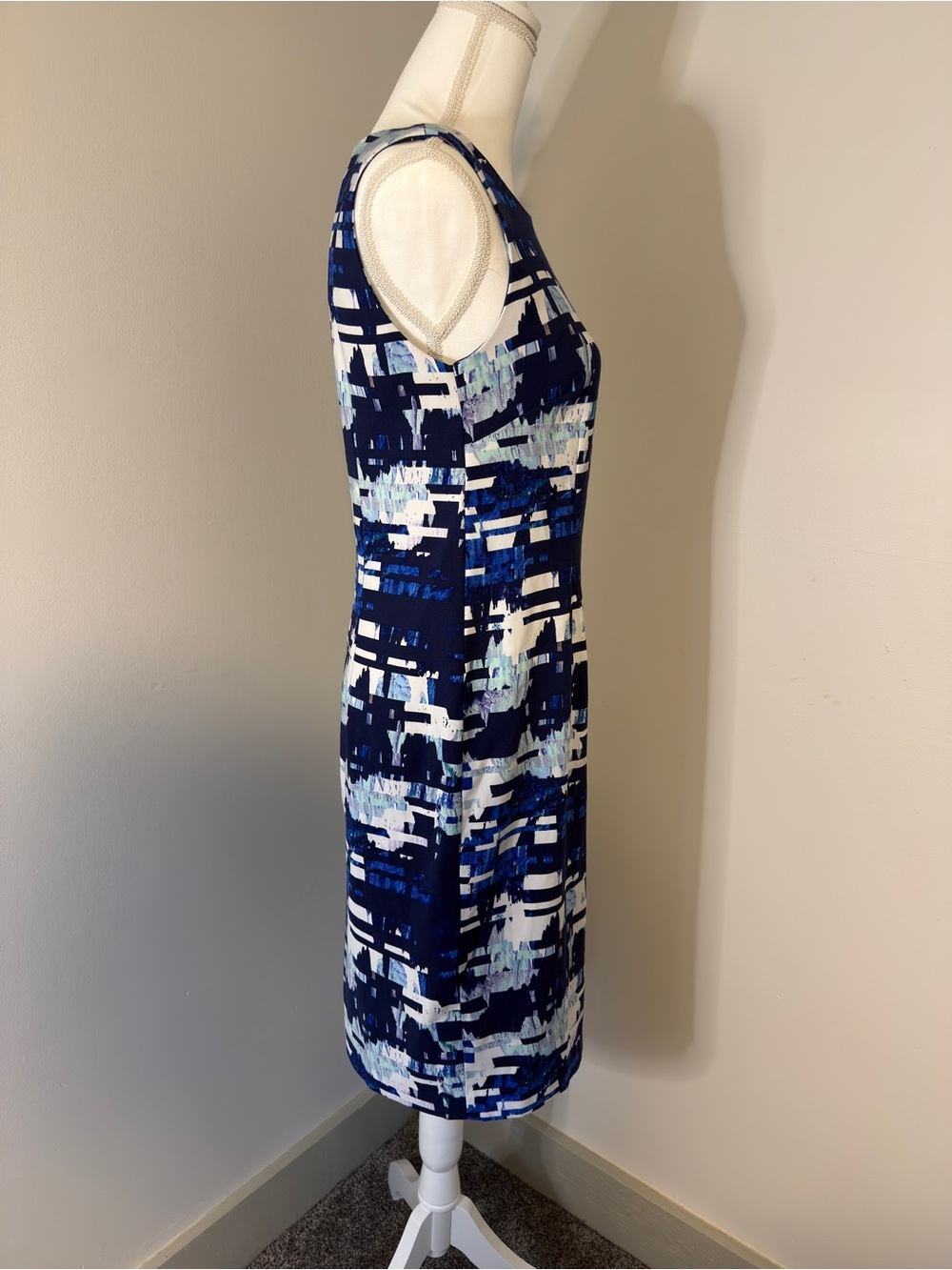Mario Serrano Asymmetrical Hem Dress Size 10 Elegant Cocktail Party Midi Dress - Picture 4 of 11